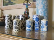 Free download `Cassio Black ` and  `Cantata Blue `Candles designed by Georgina Rockas free photo or picture to be edited with GIMP online image editor
